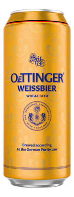 Load image into Gallery viewer, Bere nefiltrata din grau OeTTINGER Hefeweissbier, 4.9%, Doza, 24 x 0.5L
