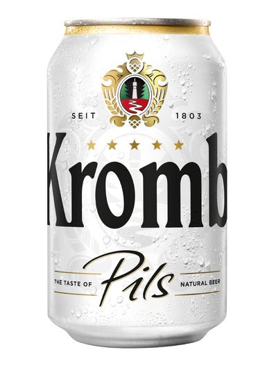 Bere Krombacher Pils nepasteurizata, 4.8%, Doza, 24 x 0.33L
