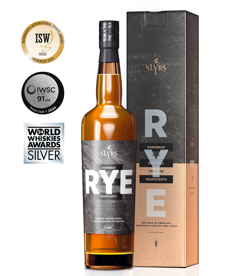 SLYRS Bavarian RYE Whisky - 6 x 700ml