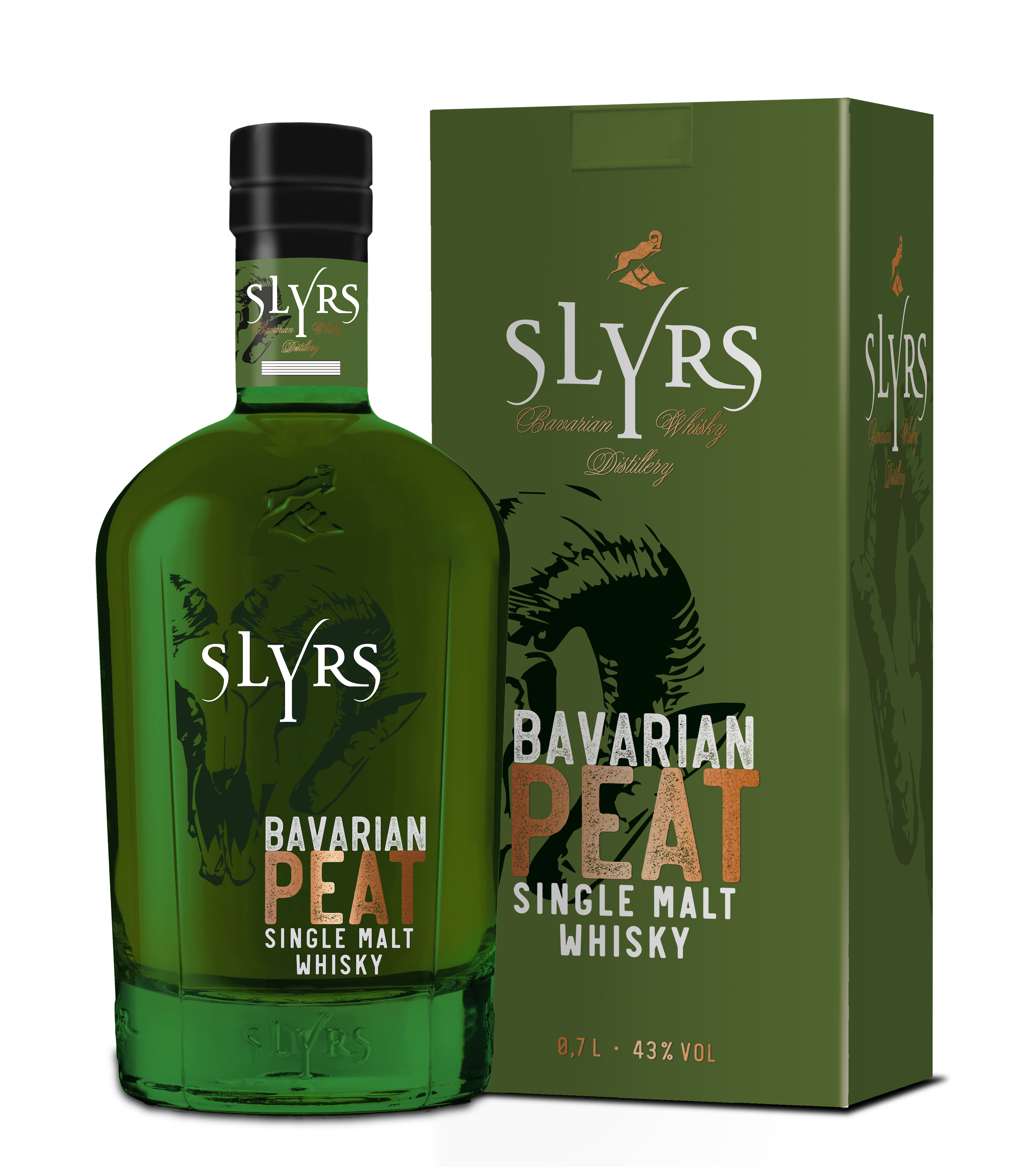 SLYRS Single Malt Whisky Bavarian PEAT - 6 x 700ml