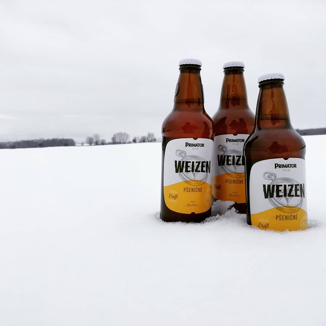 Bere Primator nefiltrata Weissbier (Top Fermented), 4.8%, Sticla 0.5L, 6 bucati