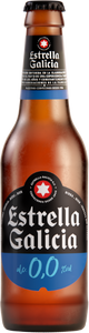 Bere fara alcool Estrella Galicia, 0.0%, Sticla 0.33L, 6 bucati